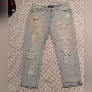 Lucky Brand Sienna Cigarette Distressed Jeans